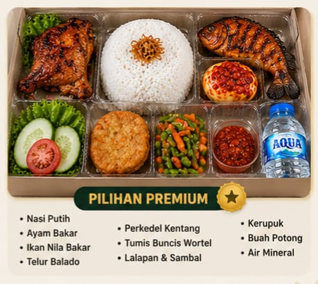 Nasi Box Warung Sederhana Jaya Ce’u Iroh Premium