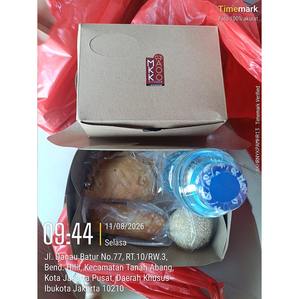 Menu snack box