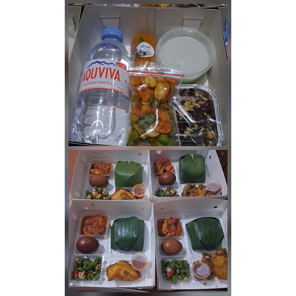 Paket nasi dan Snack mpo zhuzhu