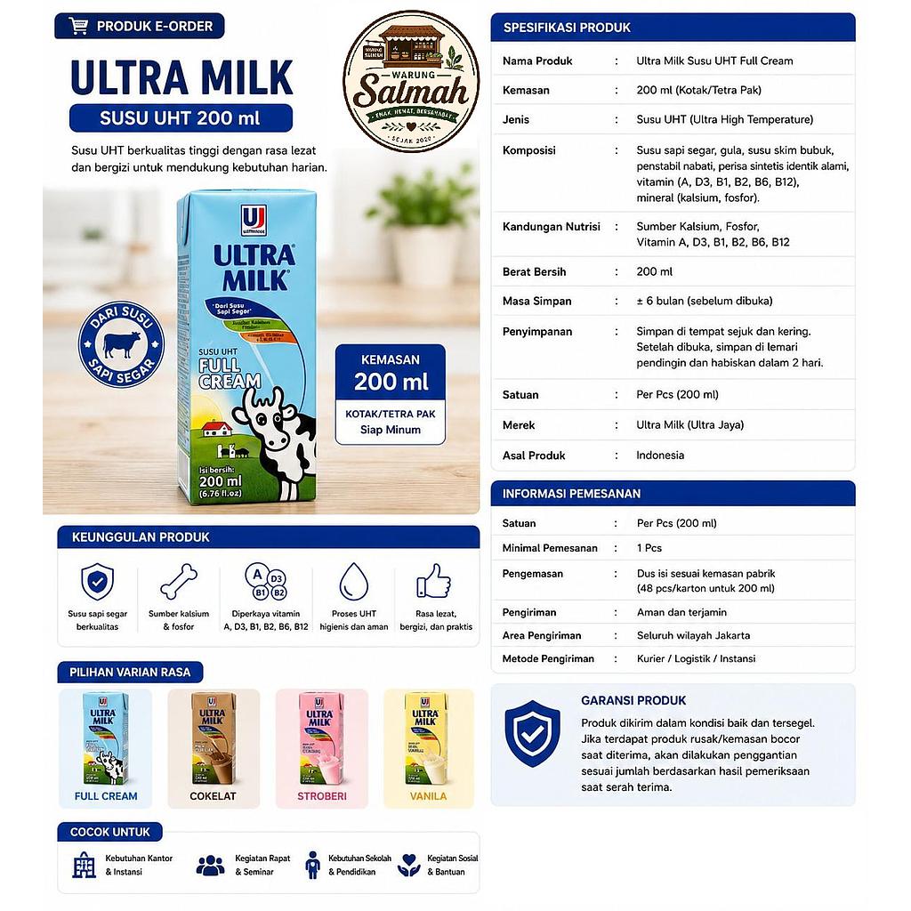 Susu UHT 200ml
