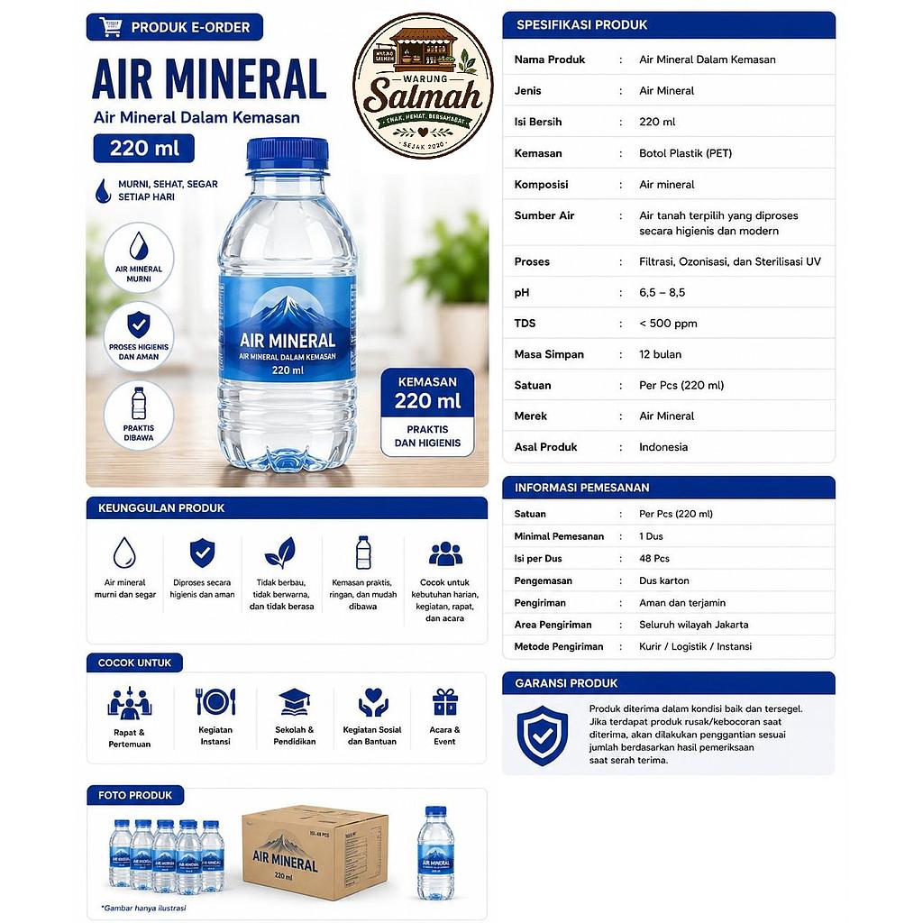 Air Mineral 220ml