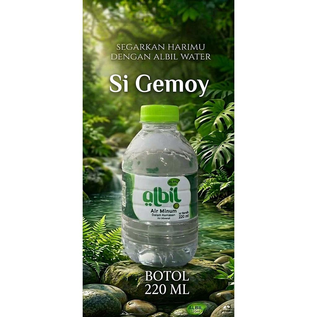 ALBIL WATER 220 ML ISI 24 BOTOL