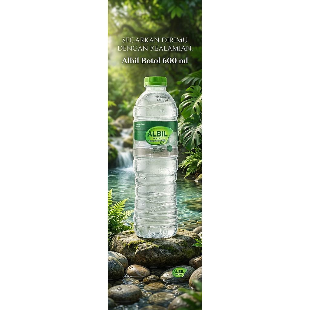 ALBIL WATER 600ML ISI 24 BOTOL