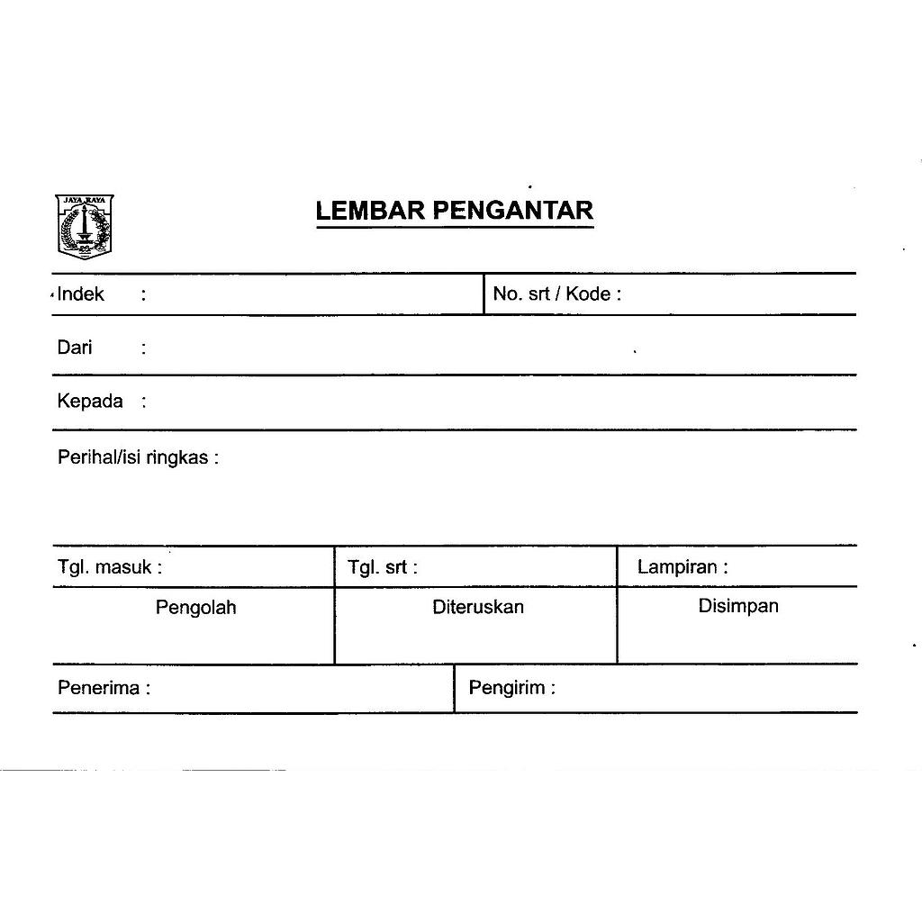 LEMBAR PENGANTAR