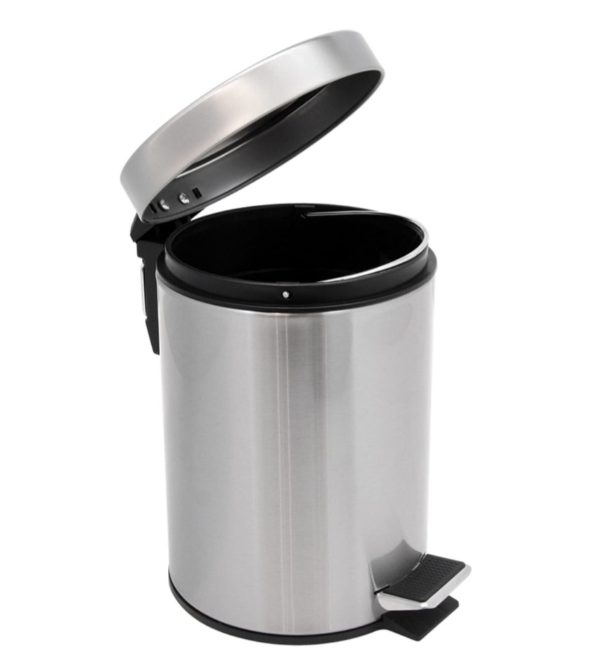 Tempat Sampah Pedal 5 ltr Stainless Slow Close