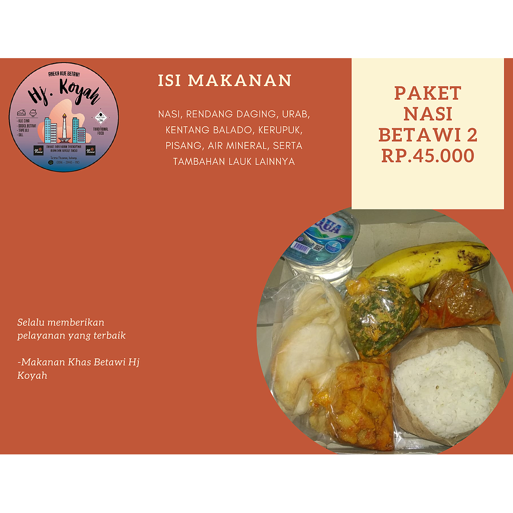 PAKET NASI BETAWI 2 HJ KOYAH
