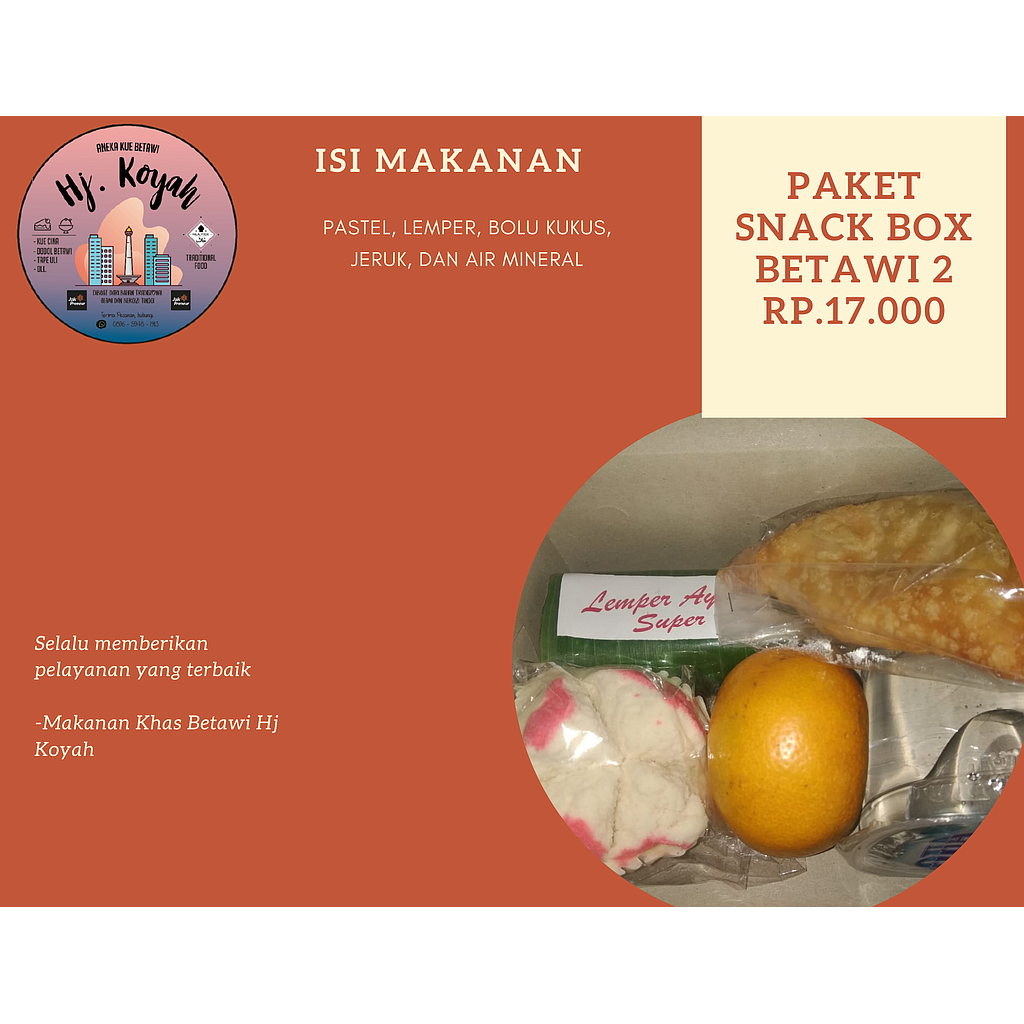 PAKET SNACK BOX BETAWI 2 HJ KOYAH