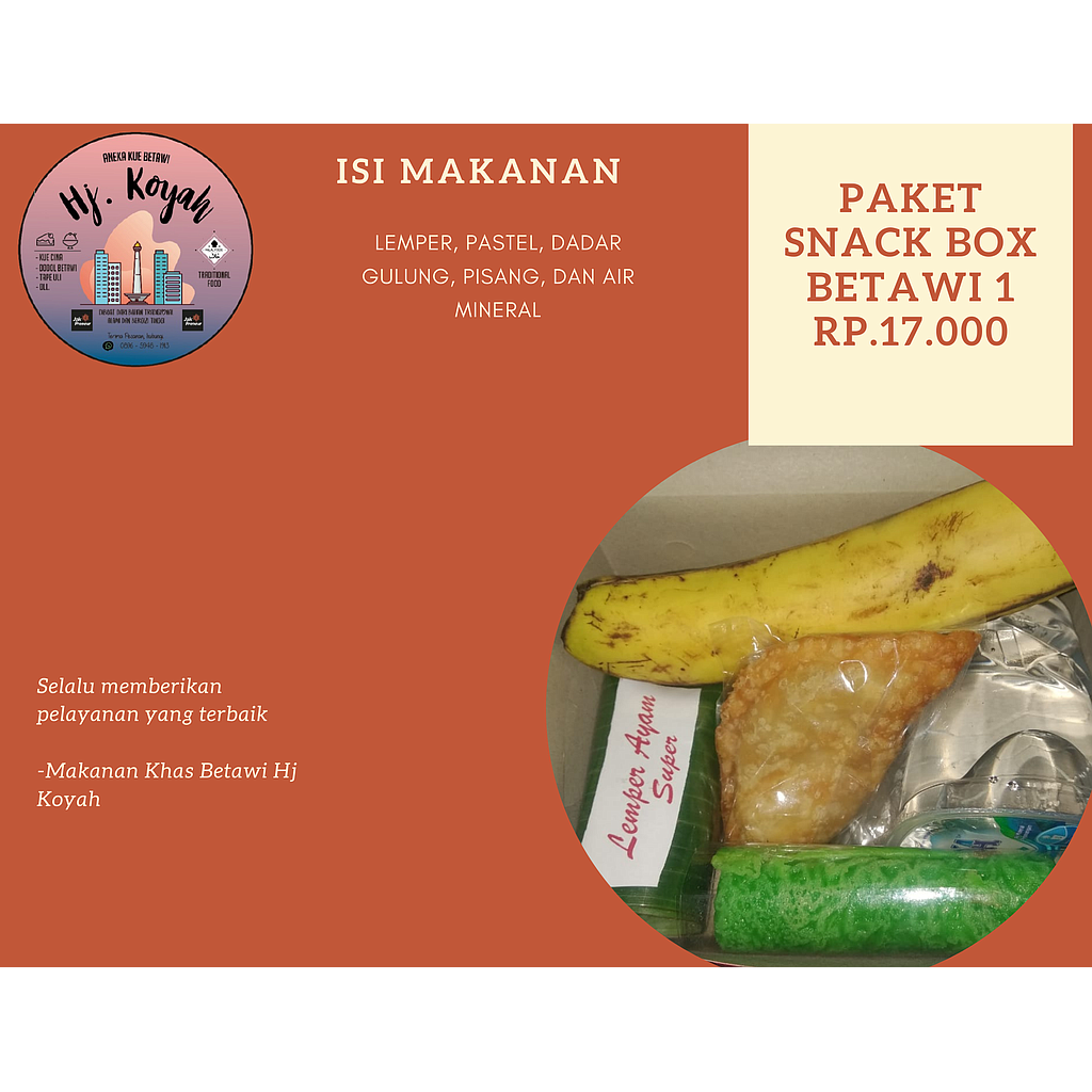 PAKET SNACK BOX BETAWI 1 HJ KOYAH