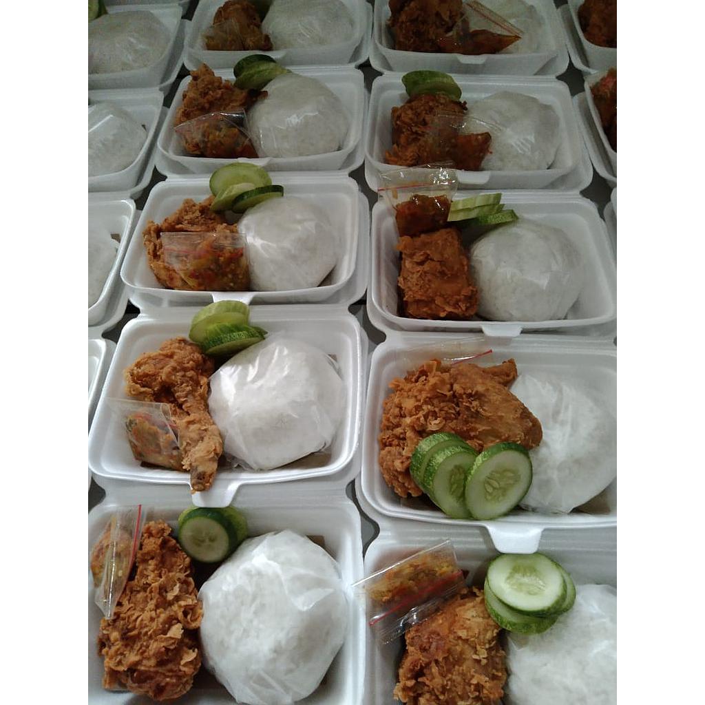 Paket Nasi Ayam Goreng Tepung