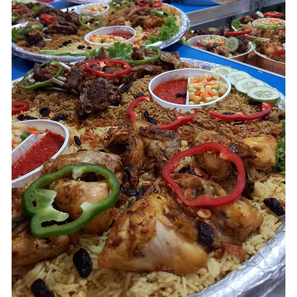 NAMPAN KEBULI BASMATI DAGING KAMBING ATAU SAPI