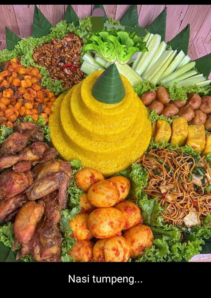 TUMPENG KOMPLIT 25 SAMPAI 30 PORSI