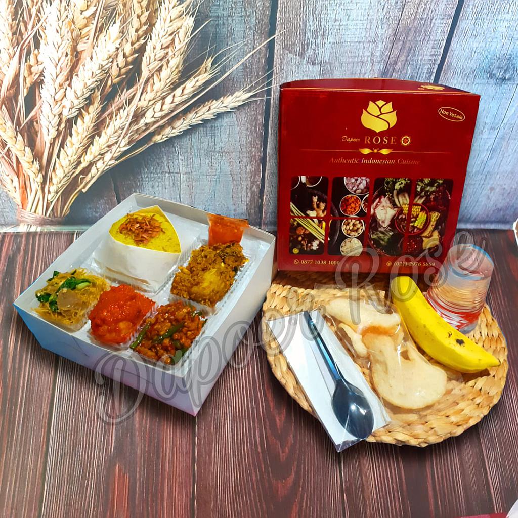 Paket Nasi Box ( Nasi Kuning ) Dapoer Rose