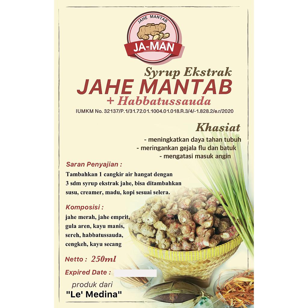 Syrup Jahe Mantab