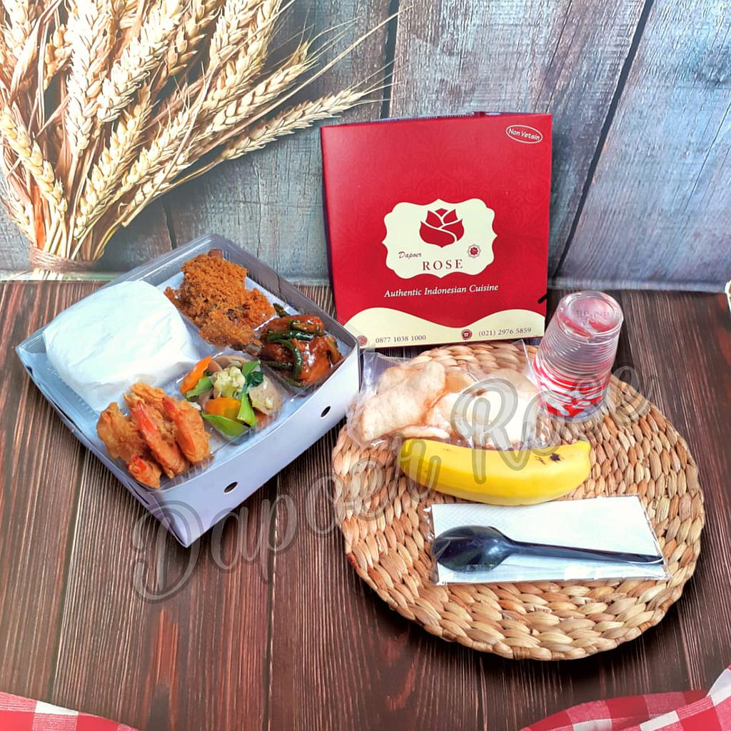 Nasi Box Menu A Standar Dapoer Rose