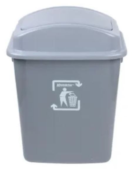Krisbow 30 Ltr Tempat Sampah Plastik - Abu-Abu