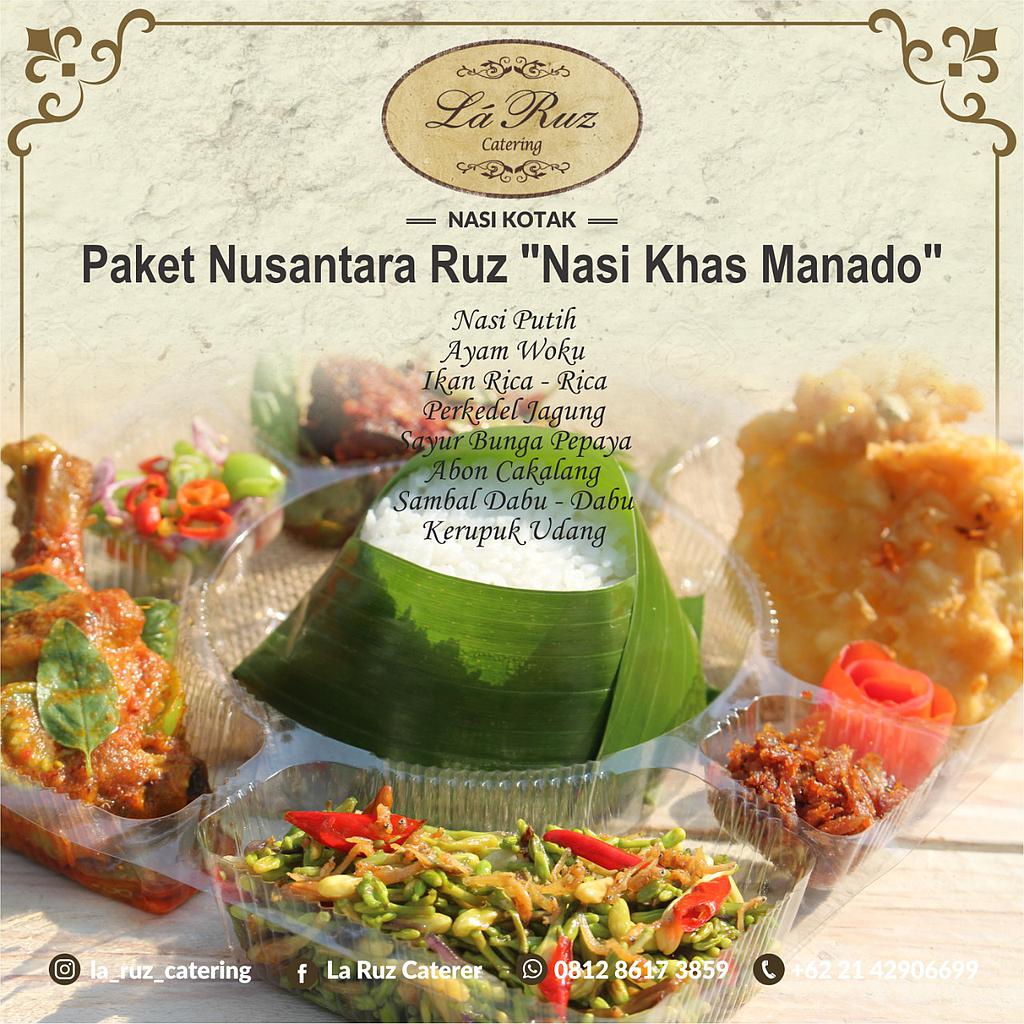 Paket Nusantara Nasi Manado (Box) by La Ruz Catering