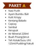 Paket A - Nasi Ayam Bumbu Bali Kedai Kayumanis