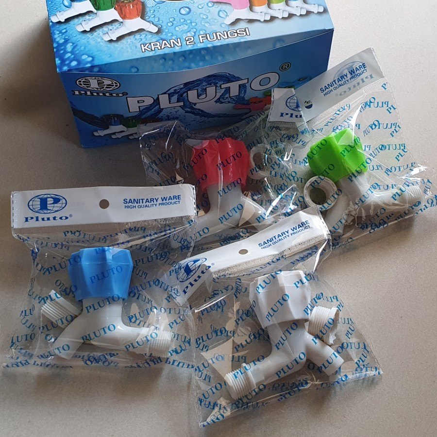 KRAN AIR PLASTIK PLUTO 1/2 &amp; 3/4 inch