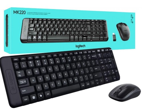Logitech Wireless Combo Keyboard Dan Mouse MK220