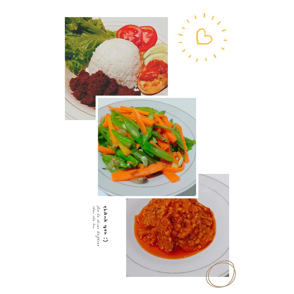 Nasi Rendang Daging Tyas Kitchen