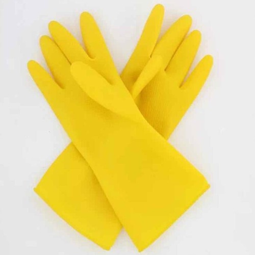 Sarung tangan karet (warna kuning)