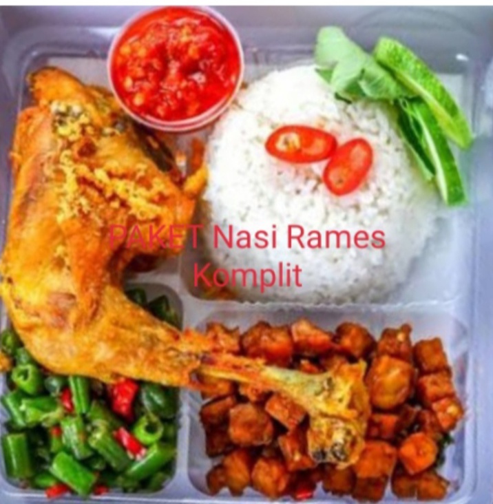 Paket Nasi Rames Komplit