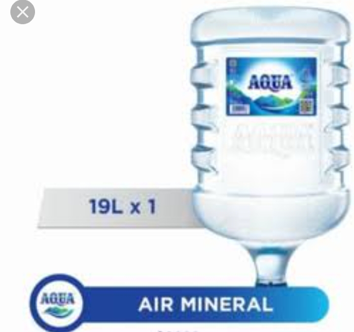 Air mineral isi ulang galon Aqua 19L