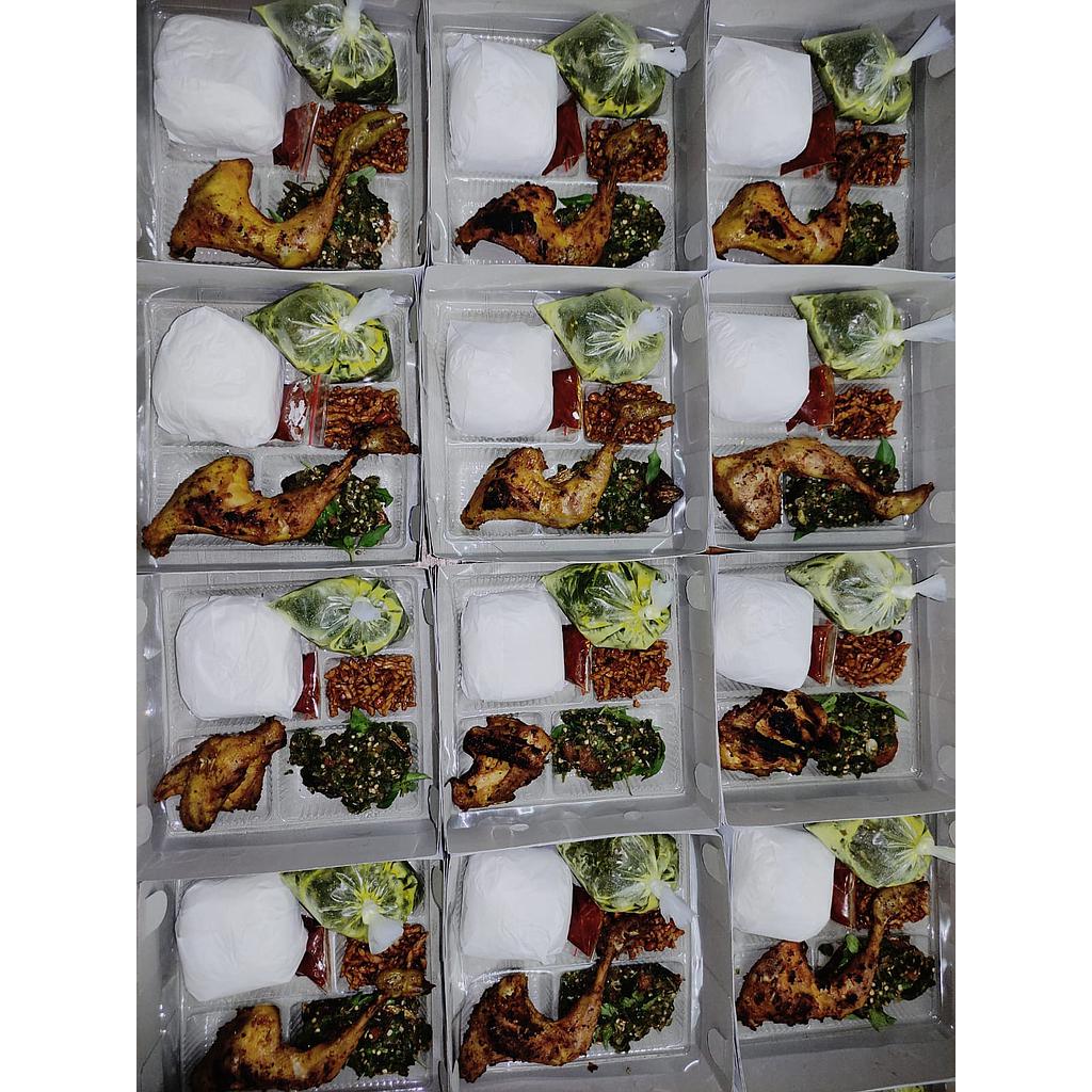 Sanny Culinary Nasi Box 4 (Ayam Panggang Kalasan &amp; Ikan Cabai Hijau)