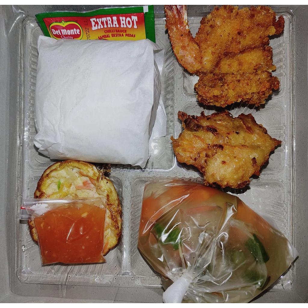 Sanny Culinary Nasi Box 5 (Udang Goreng Tepung &amp; Fuyunghai)
