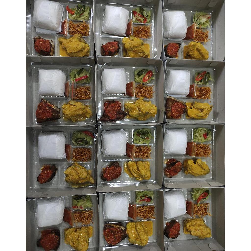 Sanny Culinary Nasi Box 6 (Gule Ayam &amp; Ikan Balado)