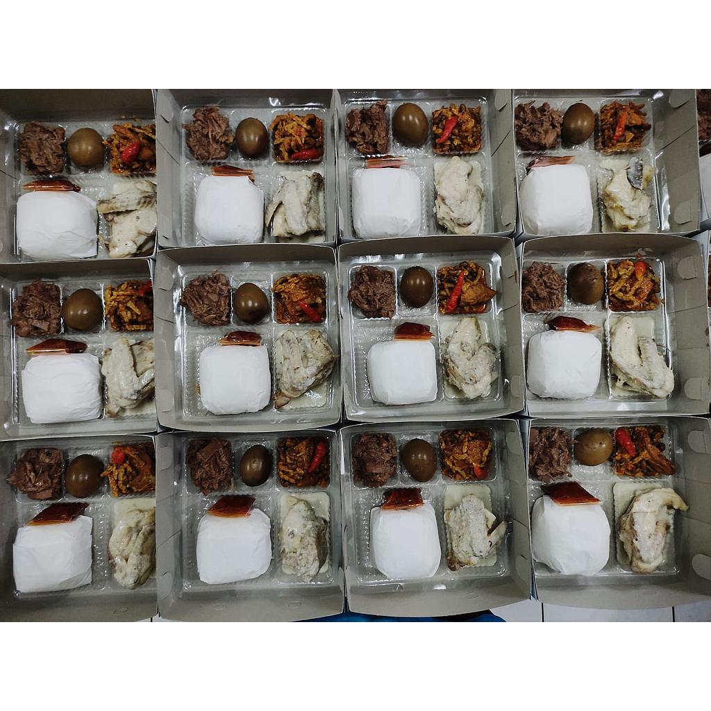 Sanny Culinary Nasi Box 7 (Opor Ayam &amp; Telur Kecap)