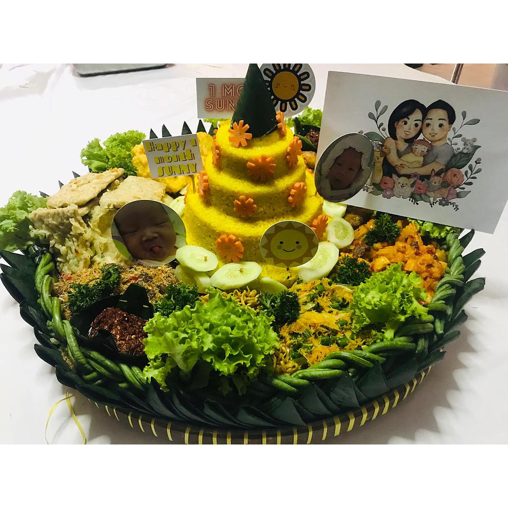 TUMPENG 50 PAX MUSTAFA LENGKAP