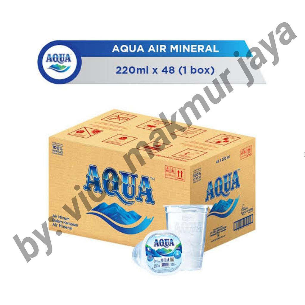 AQUA GELAS AIR MINERAL 48 x 220ml