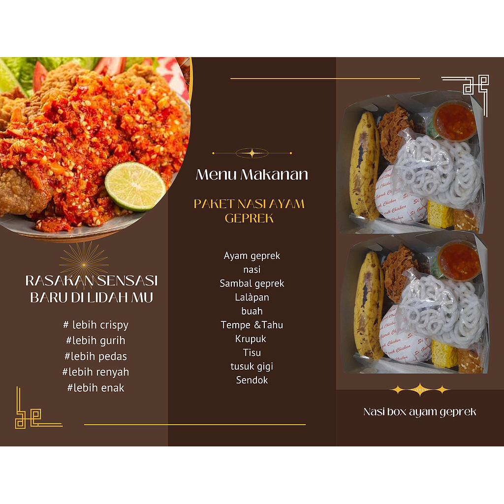 NASI BOX AYAM GEPREK