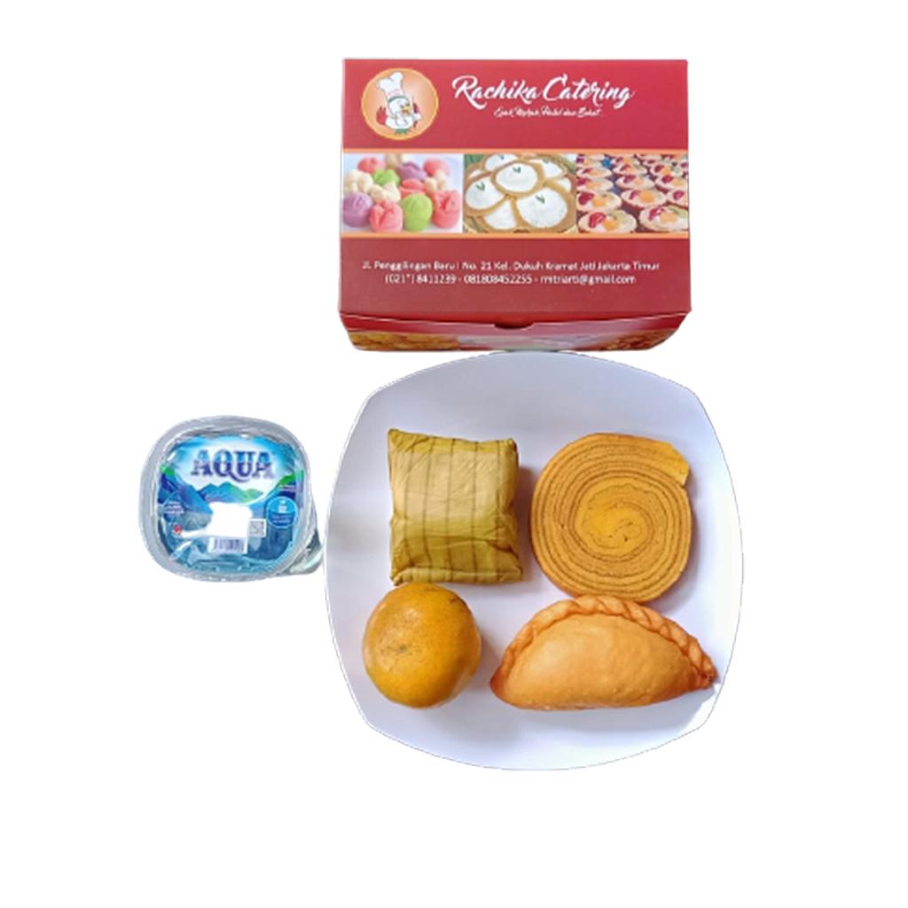 SNACK BOX PANADA KUE PISANG LAPIS LEGIT BUAH AIR MINERAL