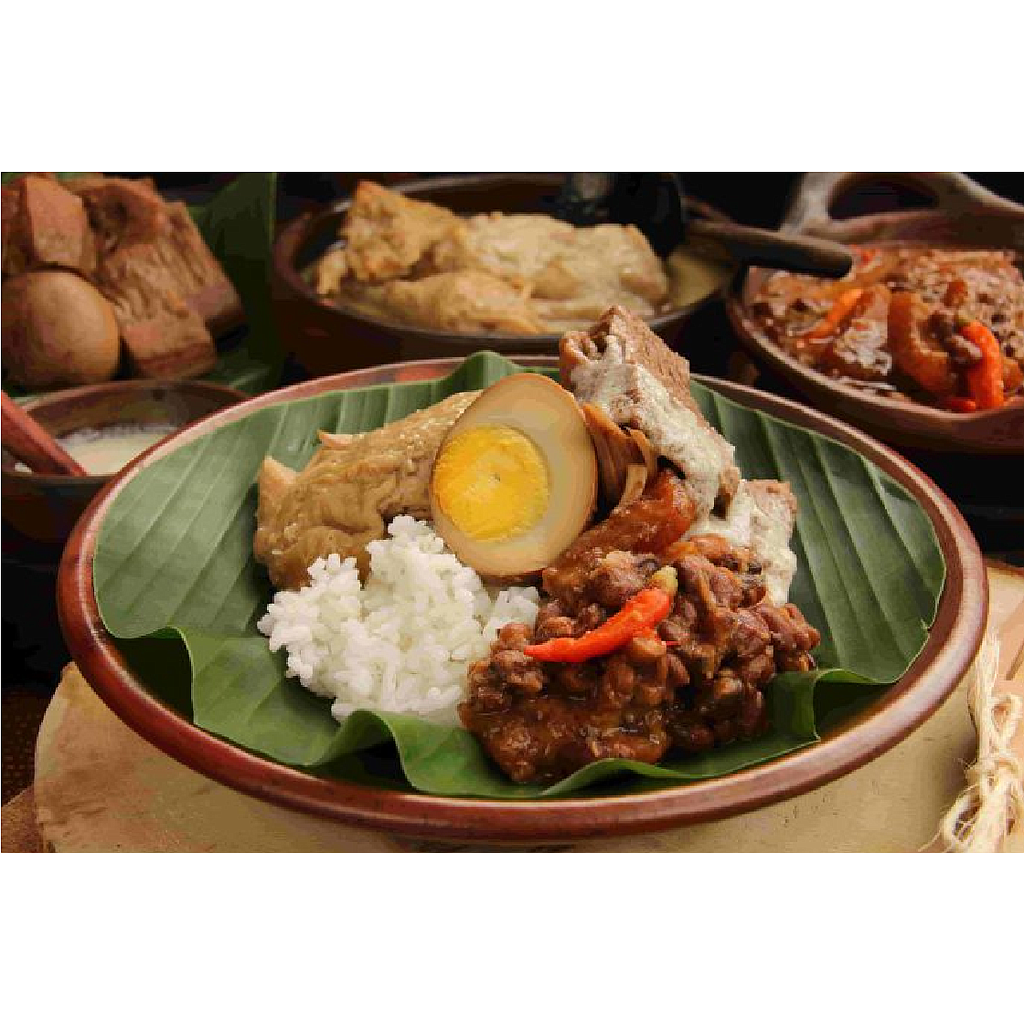 Nasi gudeg + Sate Ayam