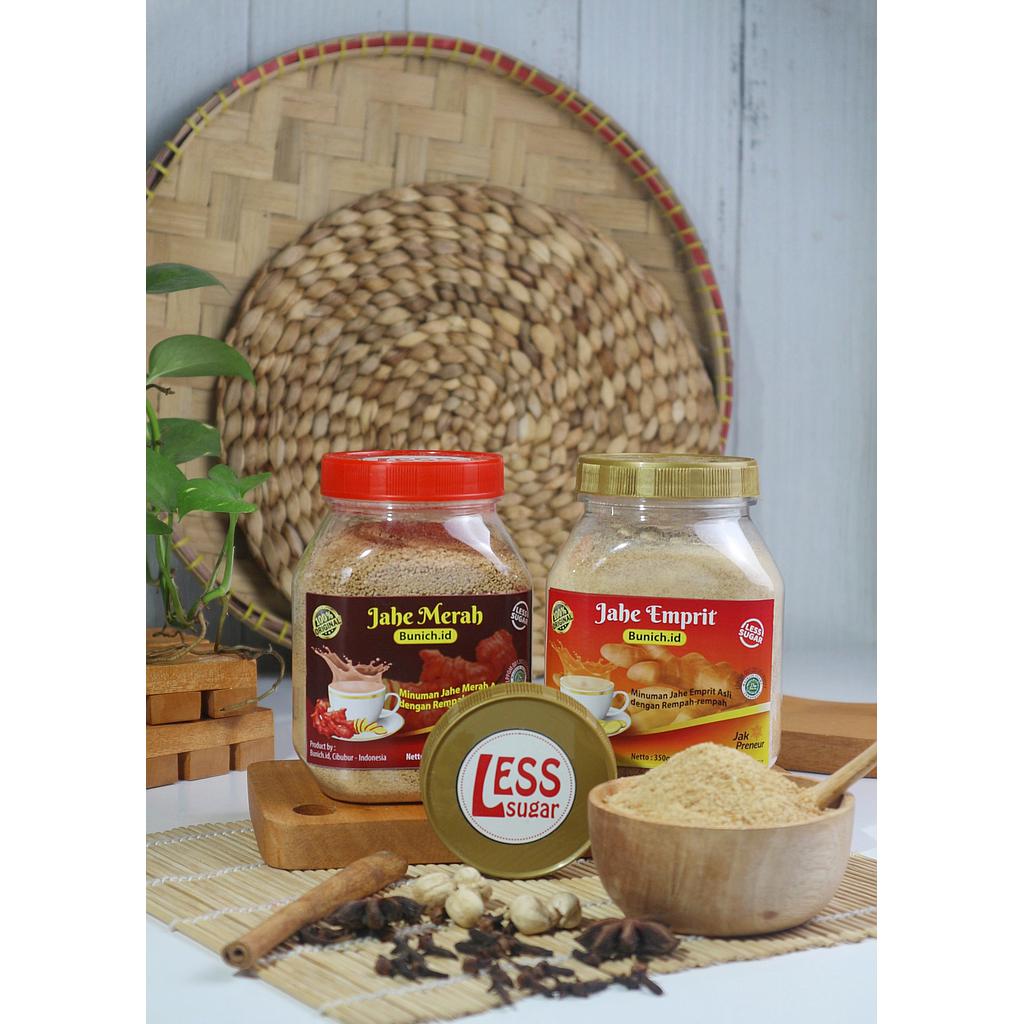 JAHE MERAH &amp; JAHE EMPRIT LESS SUGAR SERBUK