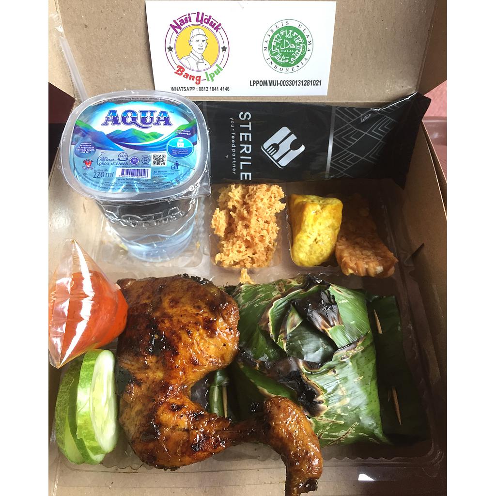 PAKET NASI UDUK BAKAR AYAM BAKAR