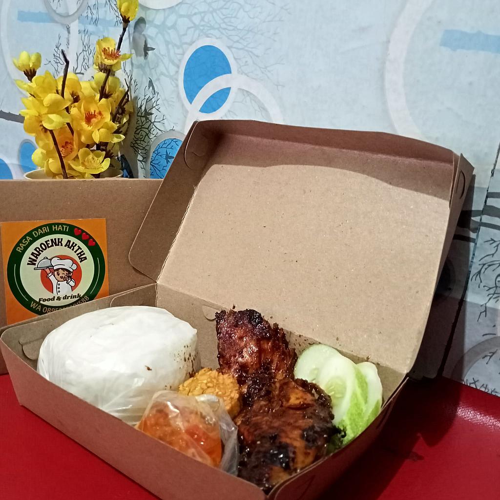 Ayam Bakar Mercon Paket B  - Warung Aktha