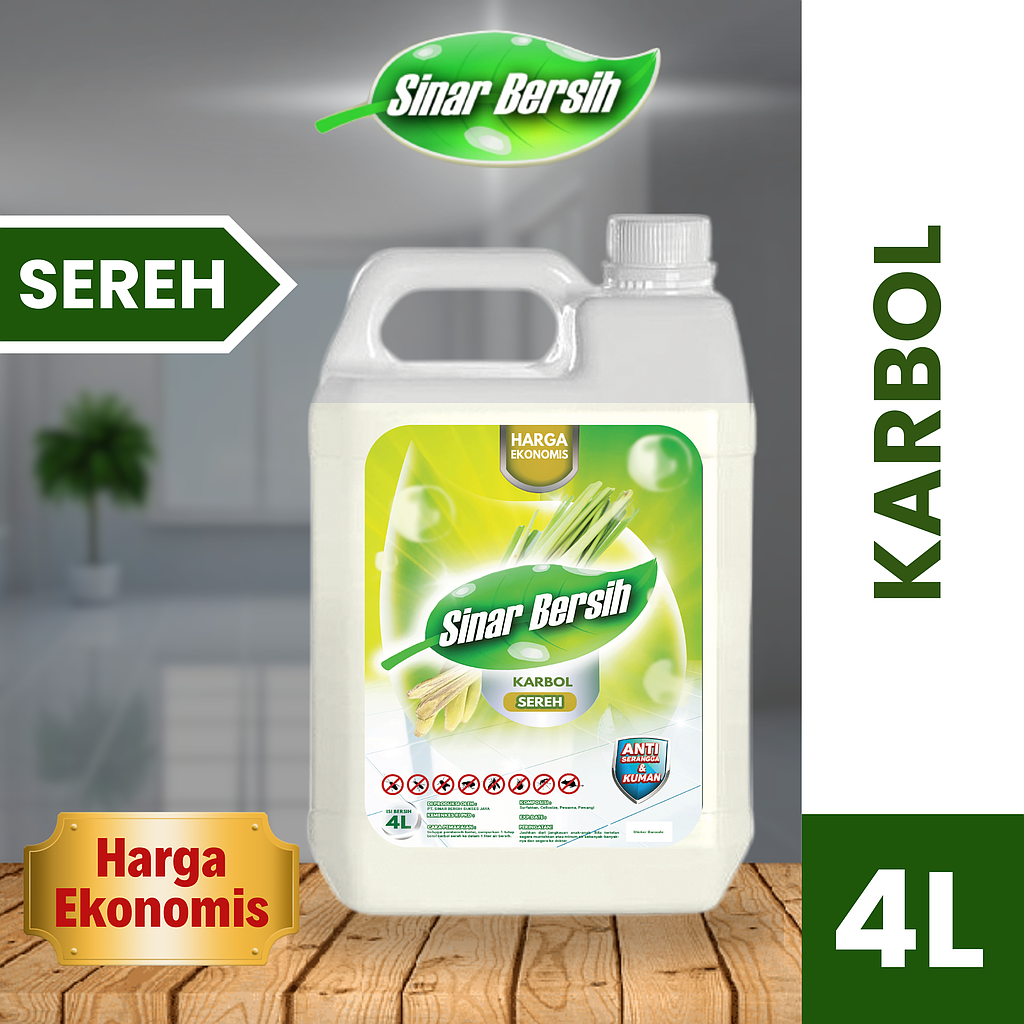 SINAR BERSIH Karbol Sereh 4 Liter