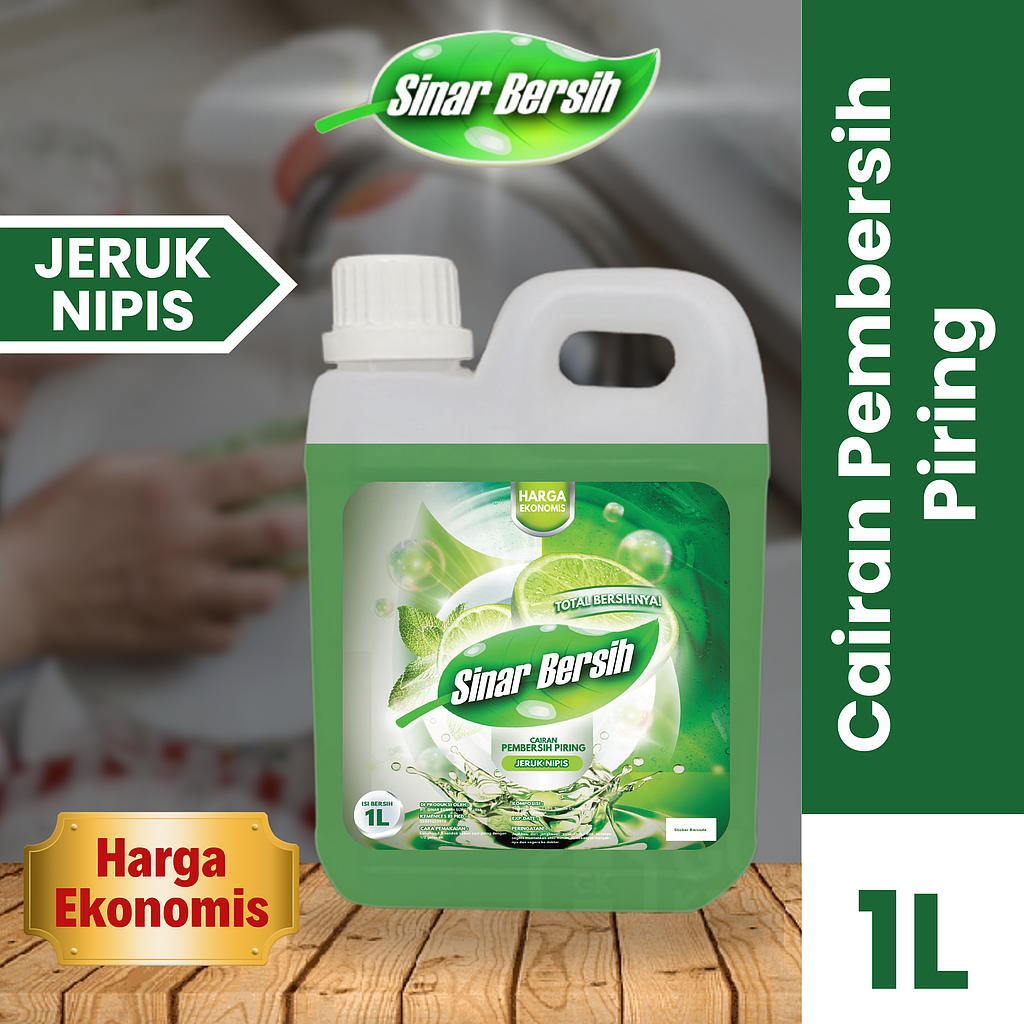 SINAR BERSIH Sabun Cuci Piring Jeruk Nipis 1 L
