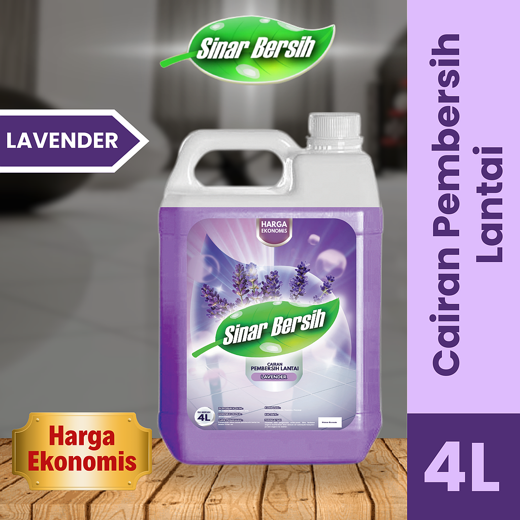 SINAR BERSIH Pembersih Lantai Lavender 4 L