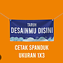 SPANDUK + DESIGN UKURAN 1X3 METER