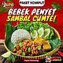 Nasi Box Komplit Nasi Timbeul Bebek Penyet Sambal Cumte