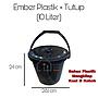 Ember Plastik 10lt dengan tutup
