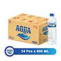 Air mineral Aqua botol sedang (600 ml) 1