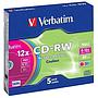 CD-RW Verbatim 12x (Single Pack)
