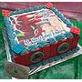 Edible Character Spiderman Happy Birthday Cake