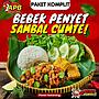 Nasi Box Komplit Nasi Timbeul Bebek Penyet Sambal Cumte