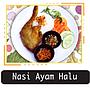 PAKET NASI AYAM HALU